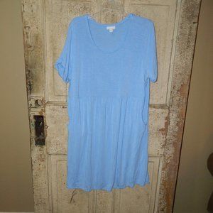J Jill Short Sleeve Dress Front Pockets Size XL (Q-45)